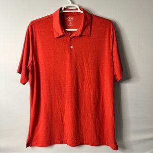 Adidas Clima-Lite Reddish Orange Golf Polo Size XL